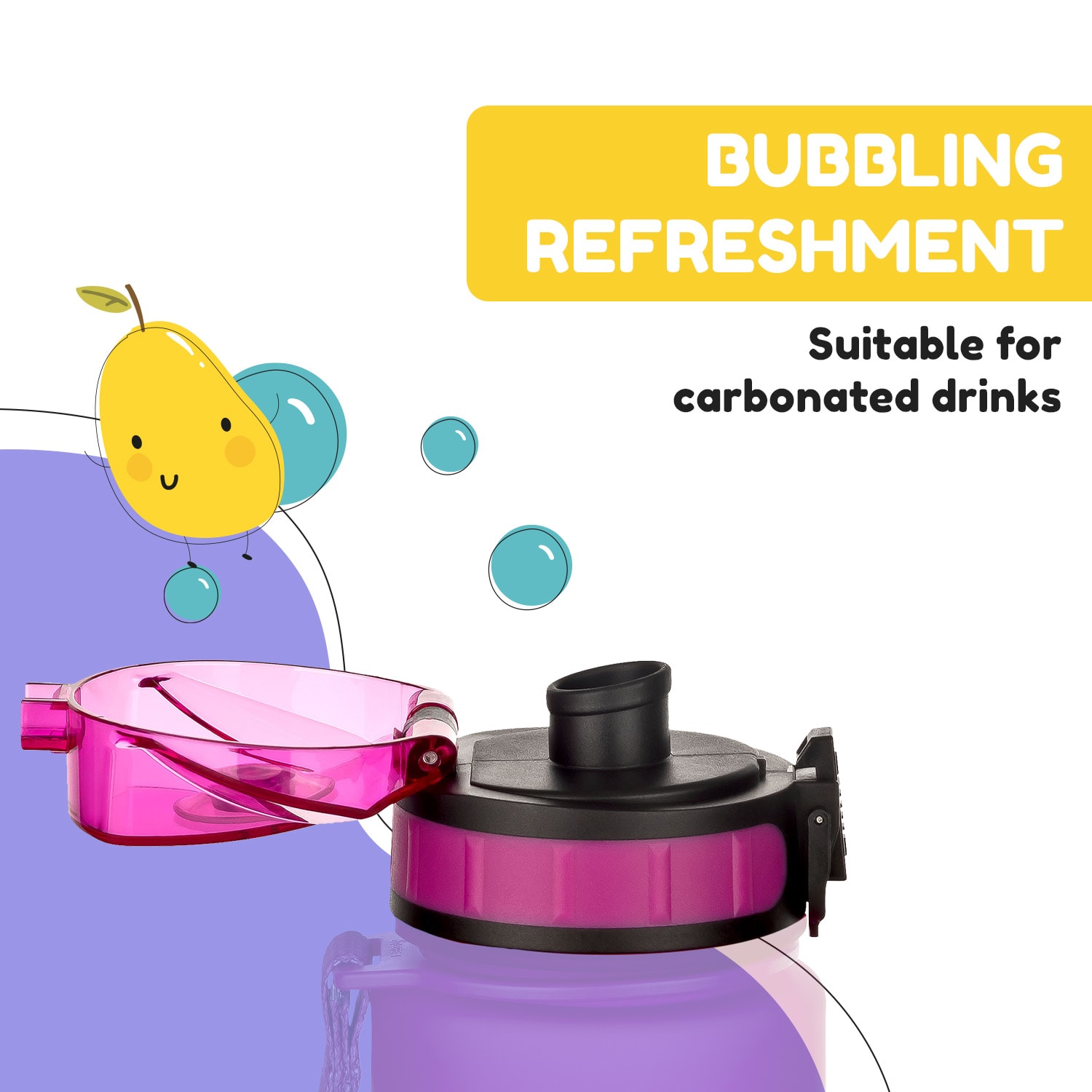 Schmatzfatz, capac de rezervă, înălțime: 4,5 cm, diametru: 7 cm, fără BPA Fucsia