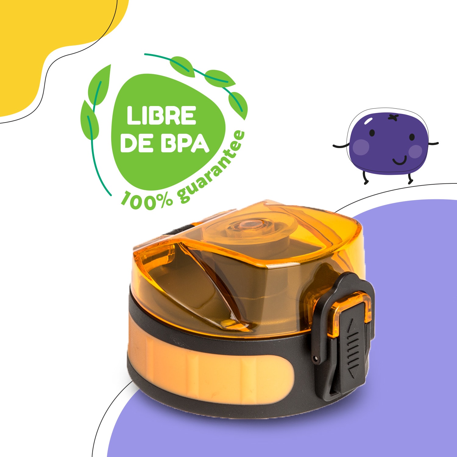 Tapa de repuesto schmatzfatz Altura: 4,5 cm Diámetro: 7 cm Sin BPA Marigold