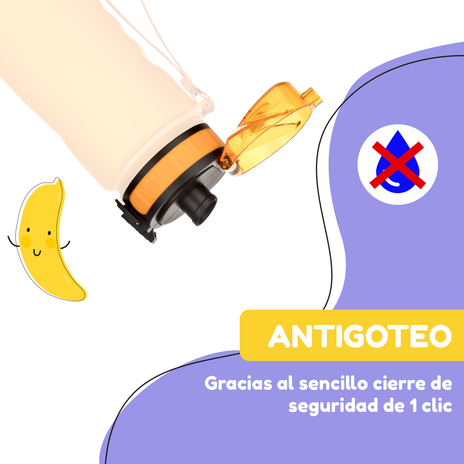 Tapa de repuesto schmatzfatz Altura: 4,5 cm Diámetro: 7 cm Sin BPA Marigold