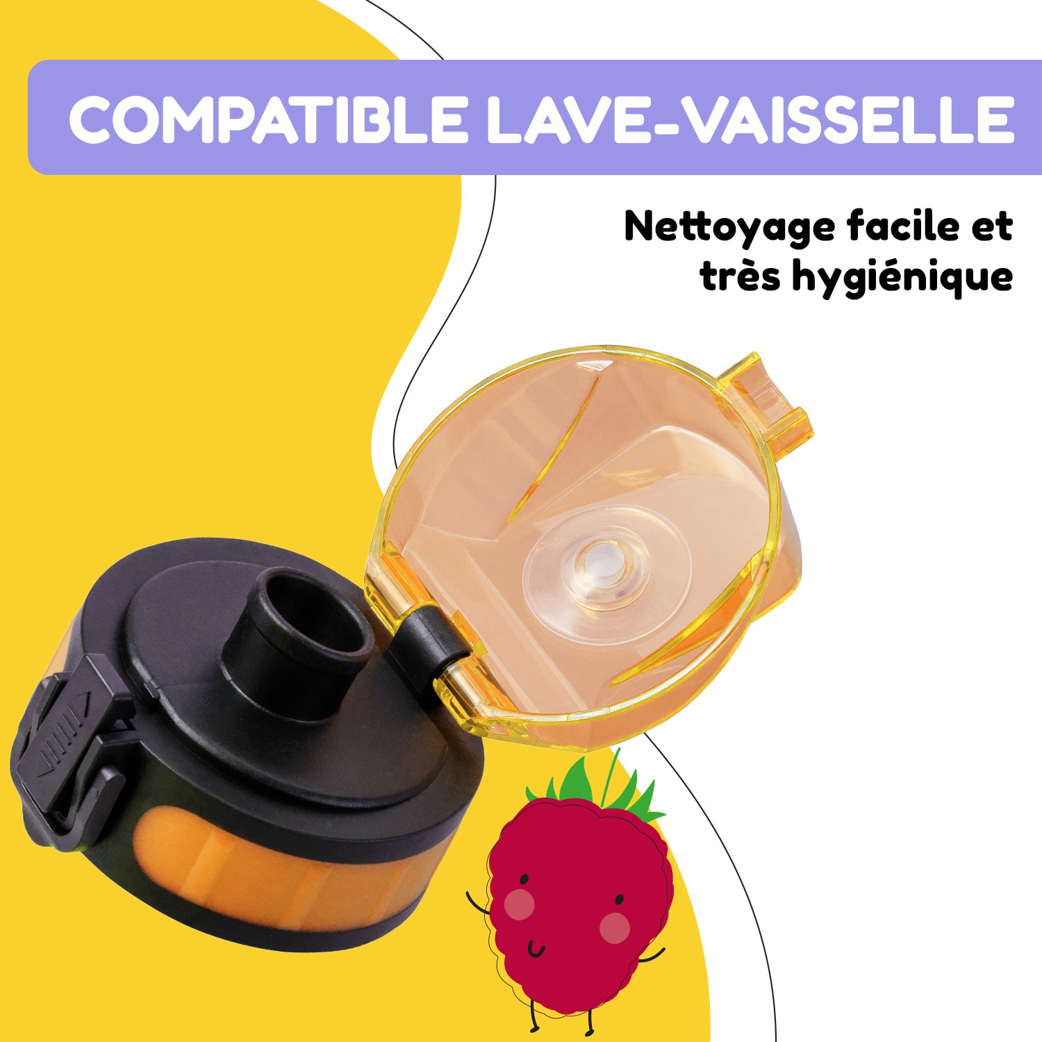 schmatzfatz couvercle de remplacement Hauteur : 4,5 cm Diamètre : 7 cm Sans BPA Merigold