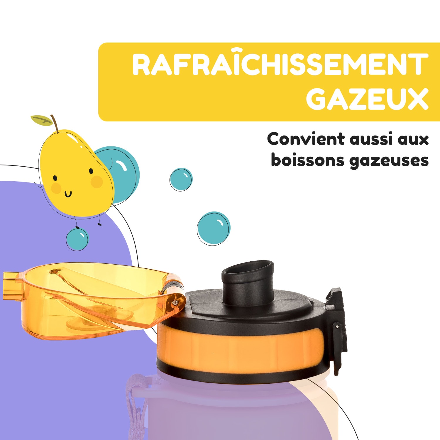 schmatzfatz couvercle de remplacement Hauteur : 4,5 cm Diamètre : 7 cm Sans BPA Merigold