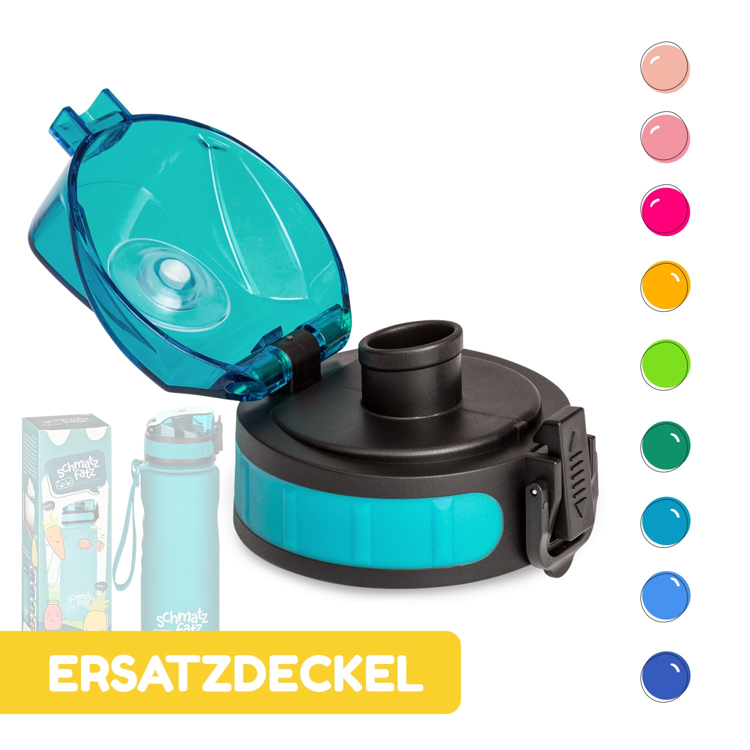 Schmatzfatz couvercle de remplacement Hauteur : 4,5 cm Diamètre : 7 cm Sans BPA 