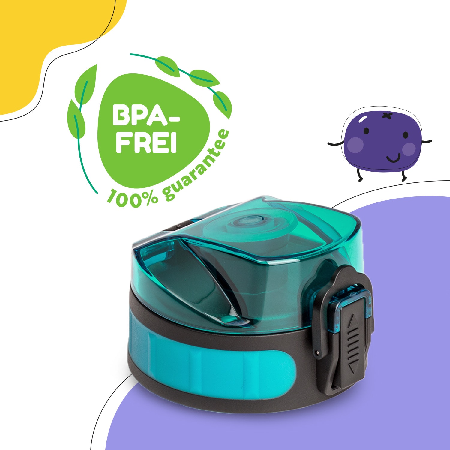 Schmatzfatz couvercle de remplacement Hauteur : 4,5 cm Diamètre : 7 cm Sans BPA 