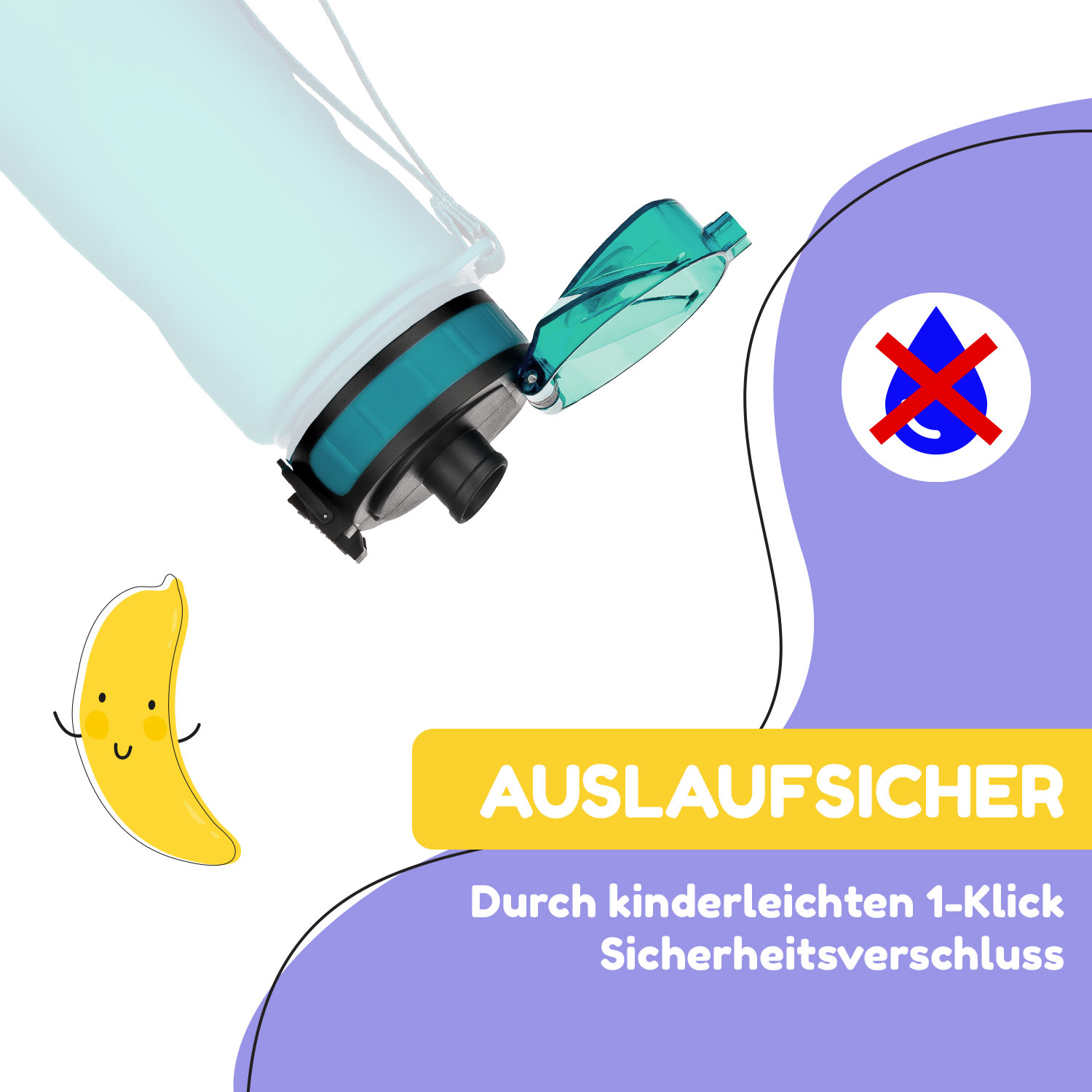 Schmatzfatz couvercle de remplacement Hauteur : 4,5 cm Diamètre : 7 cm Sans BPA 