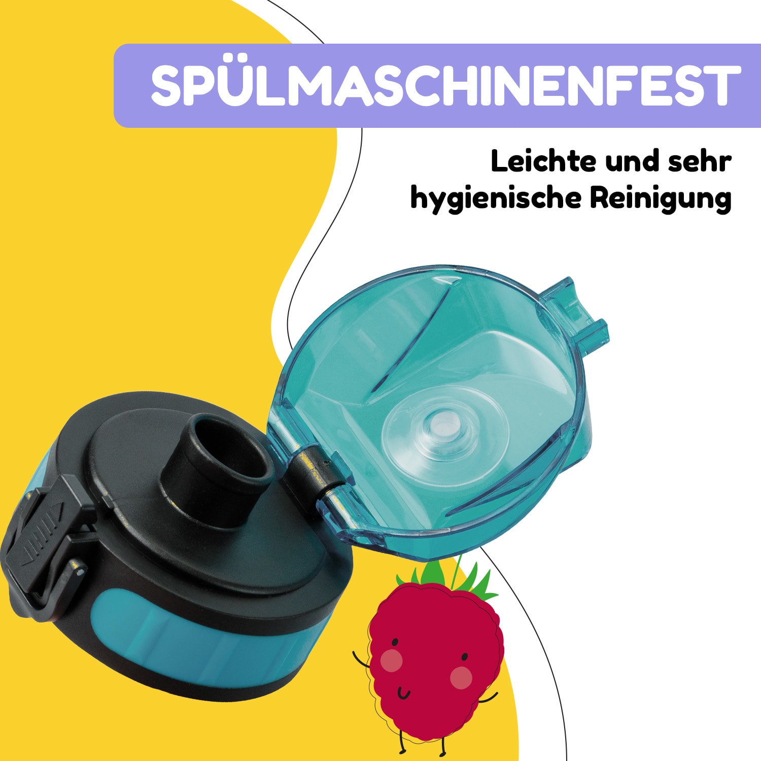 Schmatzfatz couvercle de remplacement Hauteur : 4,5 cm Diamètre : 7 cm Sans BPA 