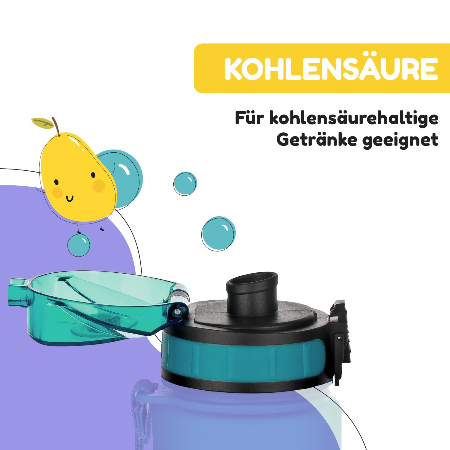 Schmatzfatz couvercle de remplacement Hauteur : 4,5 cm Diamètre : 7 cm Sans BPA 