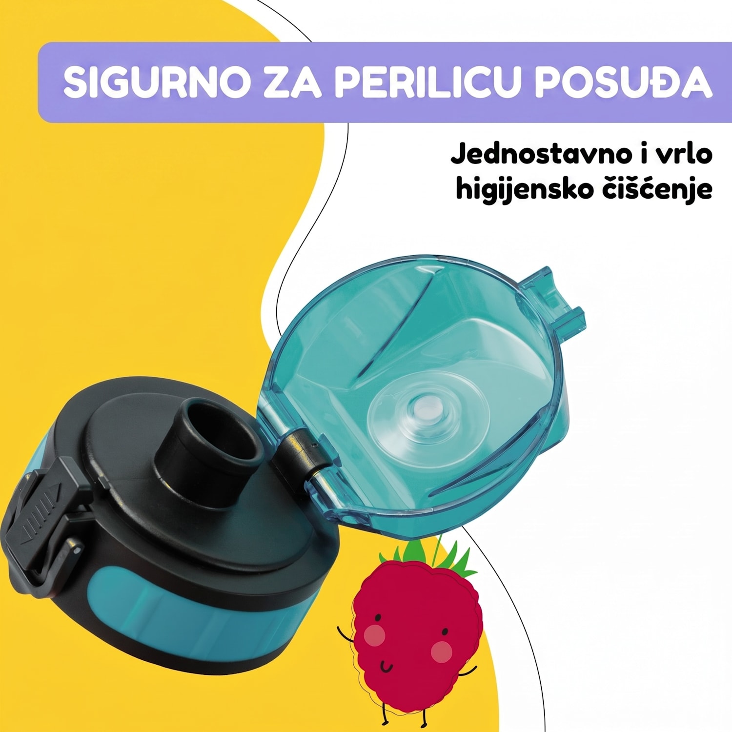 Schmatzfatz, rezervni poklopac, visina: 4,5 cm, promjer: 7 cm, bez BPA Benzin Plava