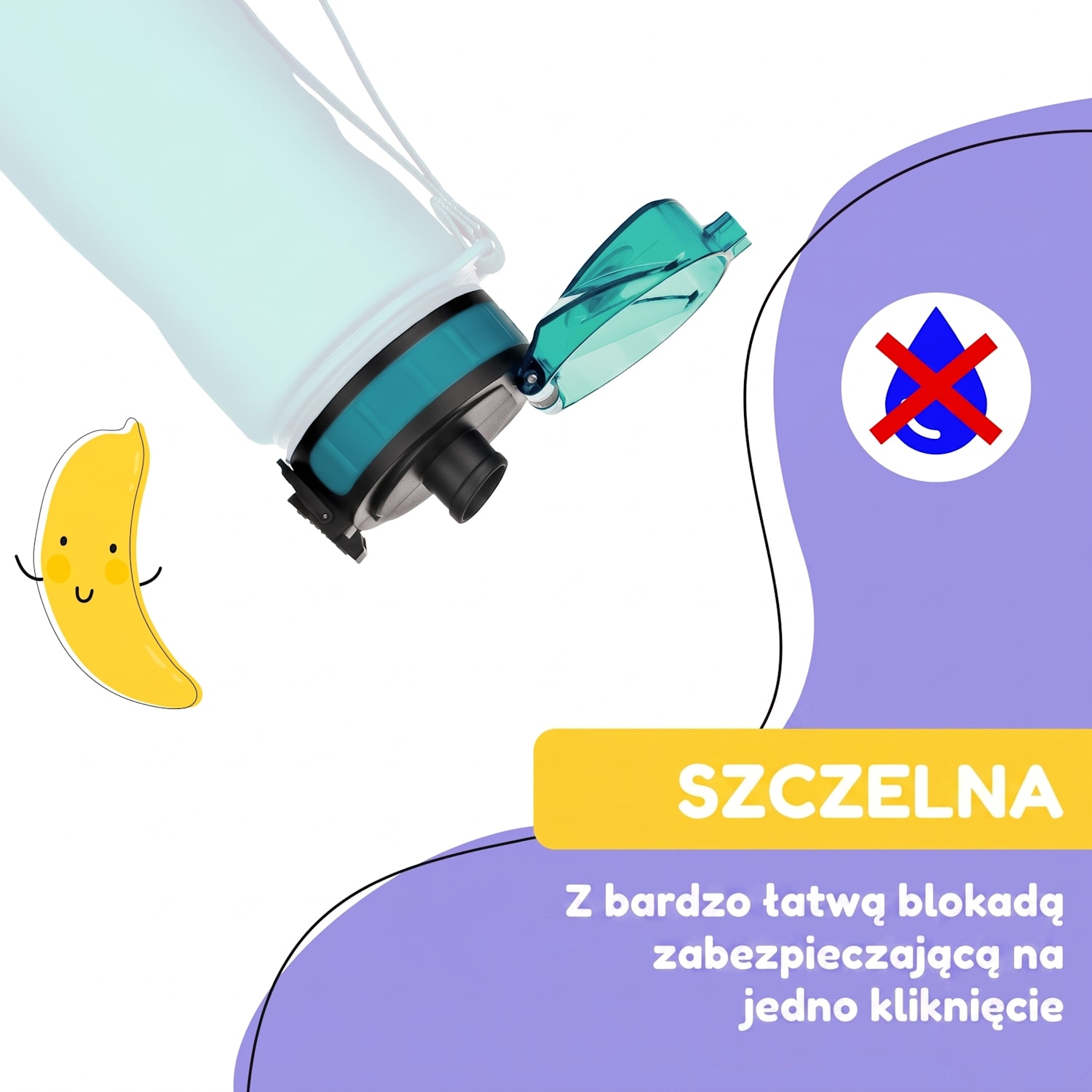 Schmatzfatz, zapasowa zakrętka, wysokość: 4,5 cm, średnica: 7 cm, bez BPA Benzyna Niebieski