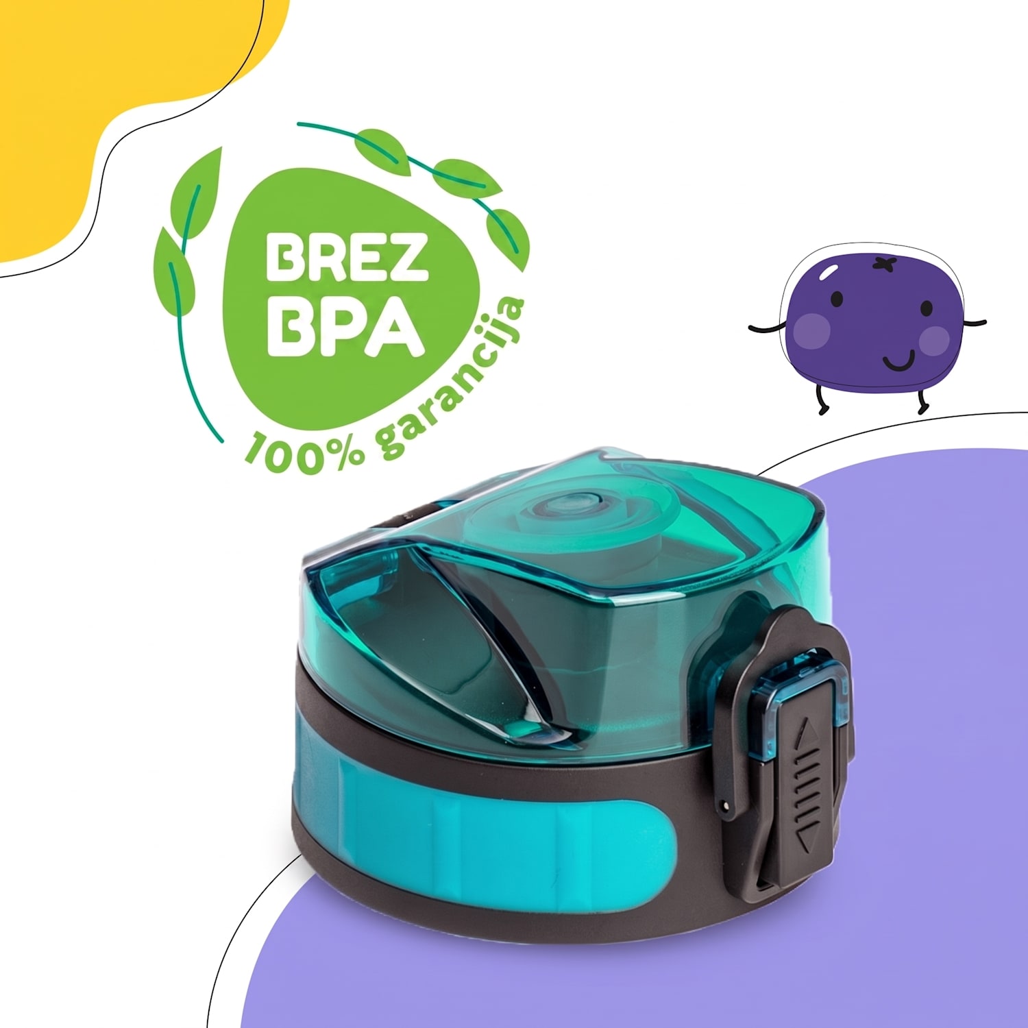 Schmatzfatz, rezervni pokrovček, višina: 4,5 cm, premer: 7 cm, brez BPA Bencin Modra
