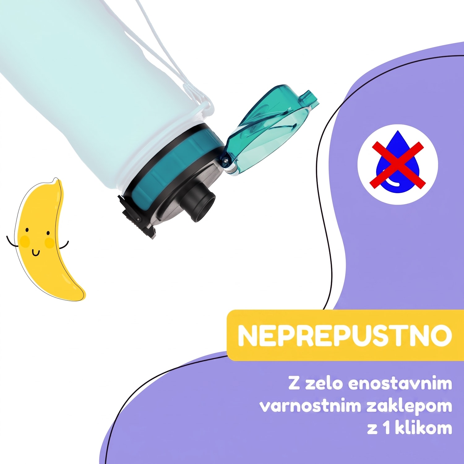 Schmatzfatz, rezervni pokrovček, višina: 4,5 cm, premer: 7 cm, brez BPA Bencin Modra