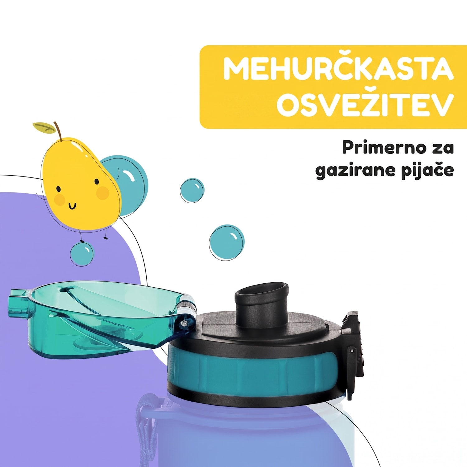 Schmatzfatz, rezervni pokrovček, višina: 4,5 cm, premer: 7 cm, brez BPA Bencin Modra