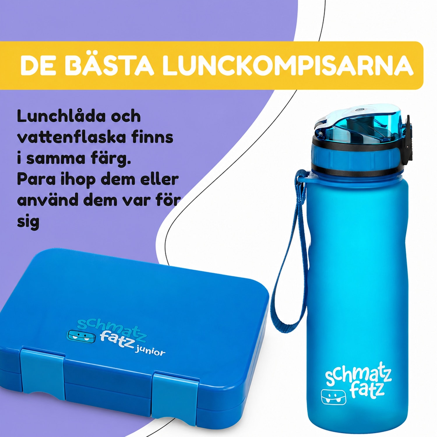 schmatzfatz Wakaba barnmugg 500 ml | Tritan | bärrem | BPA-fri 500 ml | Blå