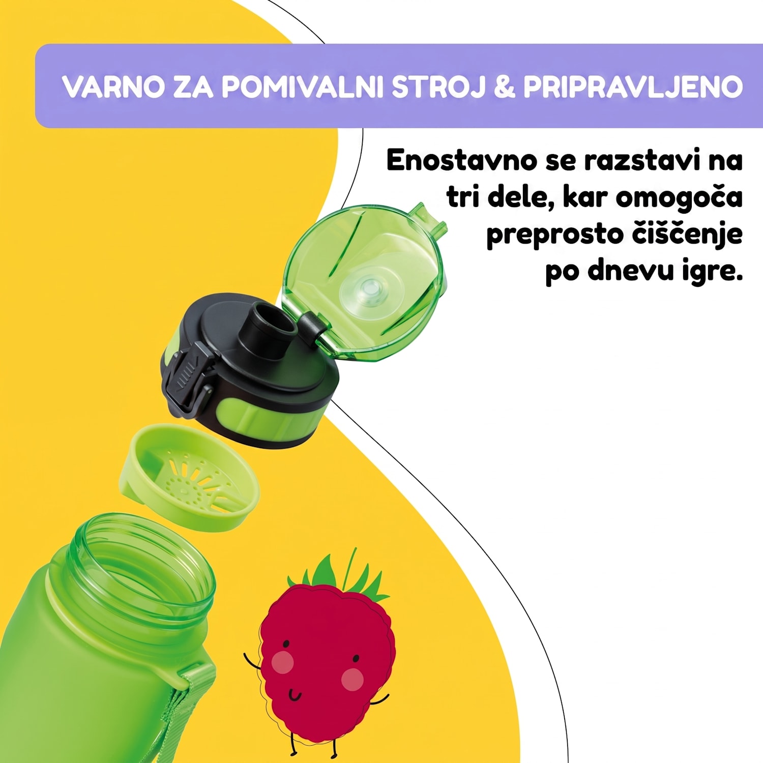 Schmatzfatz, steklenica, športna steklenica, 500 ml, 24 cm, Tritan 500 ml | Limeta
