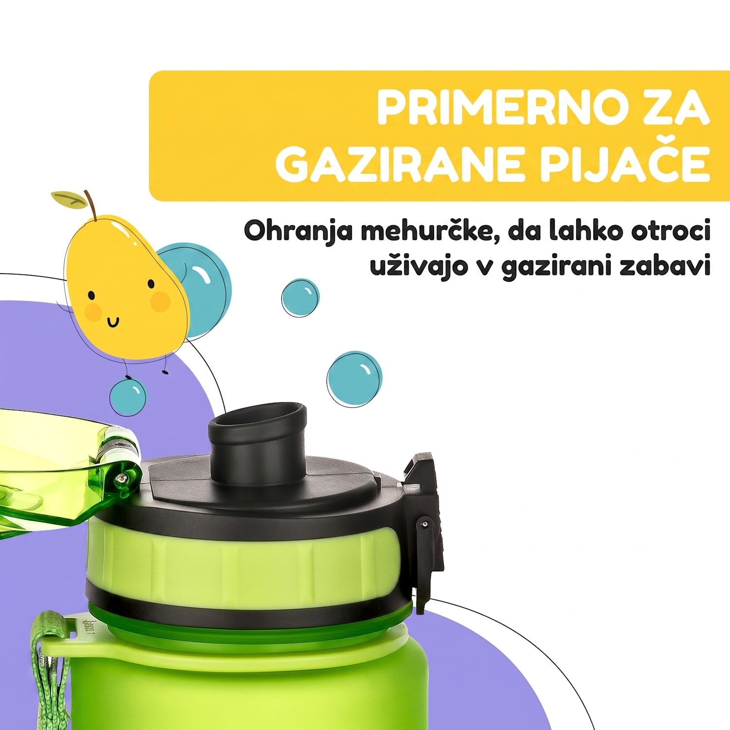 Schmatzfatz, steklenica, športna steklenica, 500 ml, 24 cm, Tritan 500 ml | Limeta