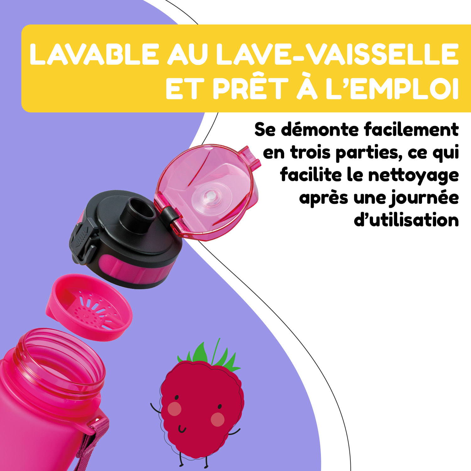 Gourde gourde de sport schmatzfatz 500 ml 24 cm Tritan 