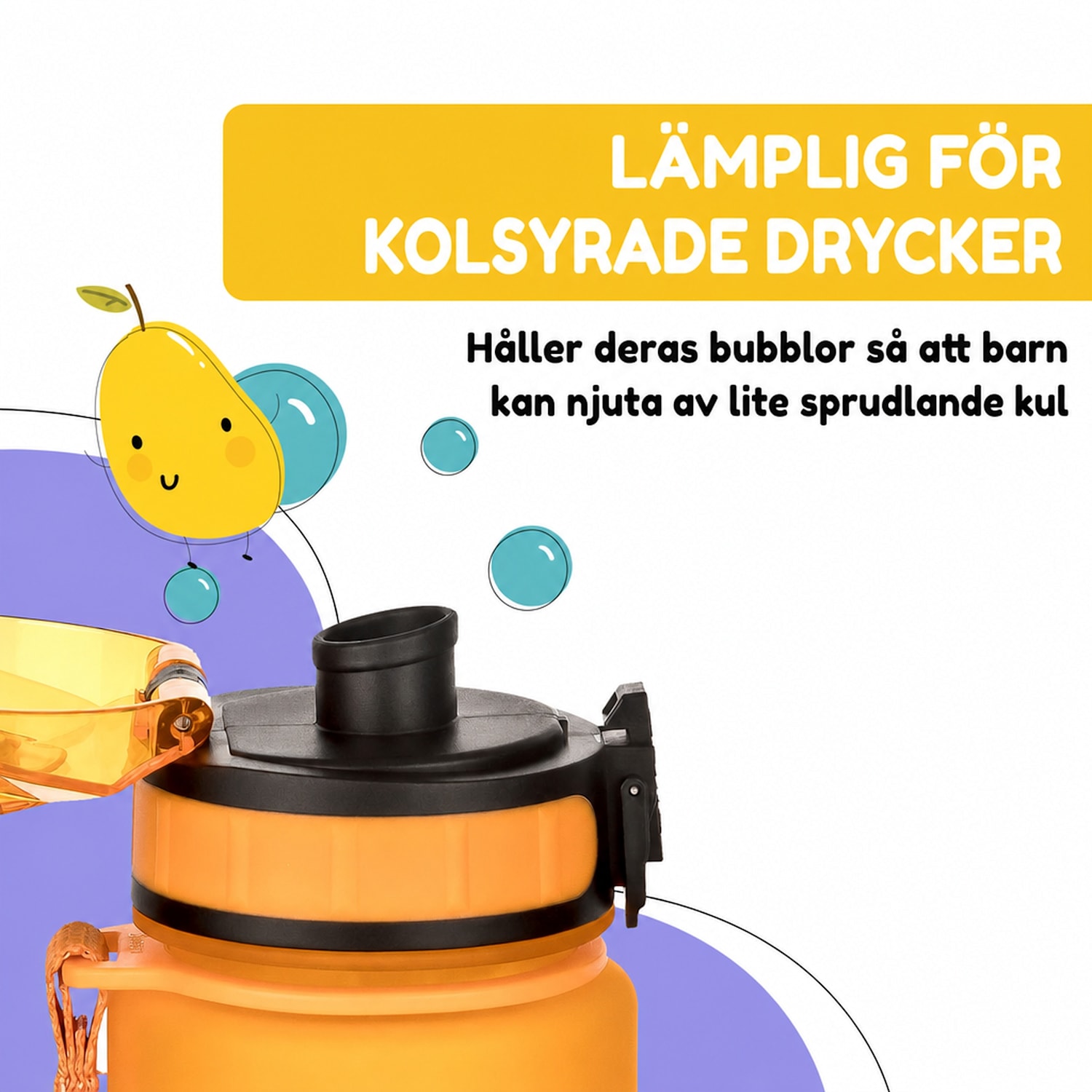 schmatzfatz Wakaba barnmugg 500 ml | Tritan | bärrem | BPA-fri 500 ml | Orange