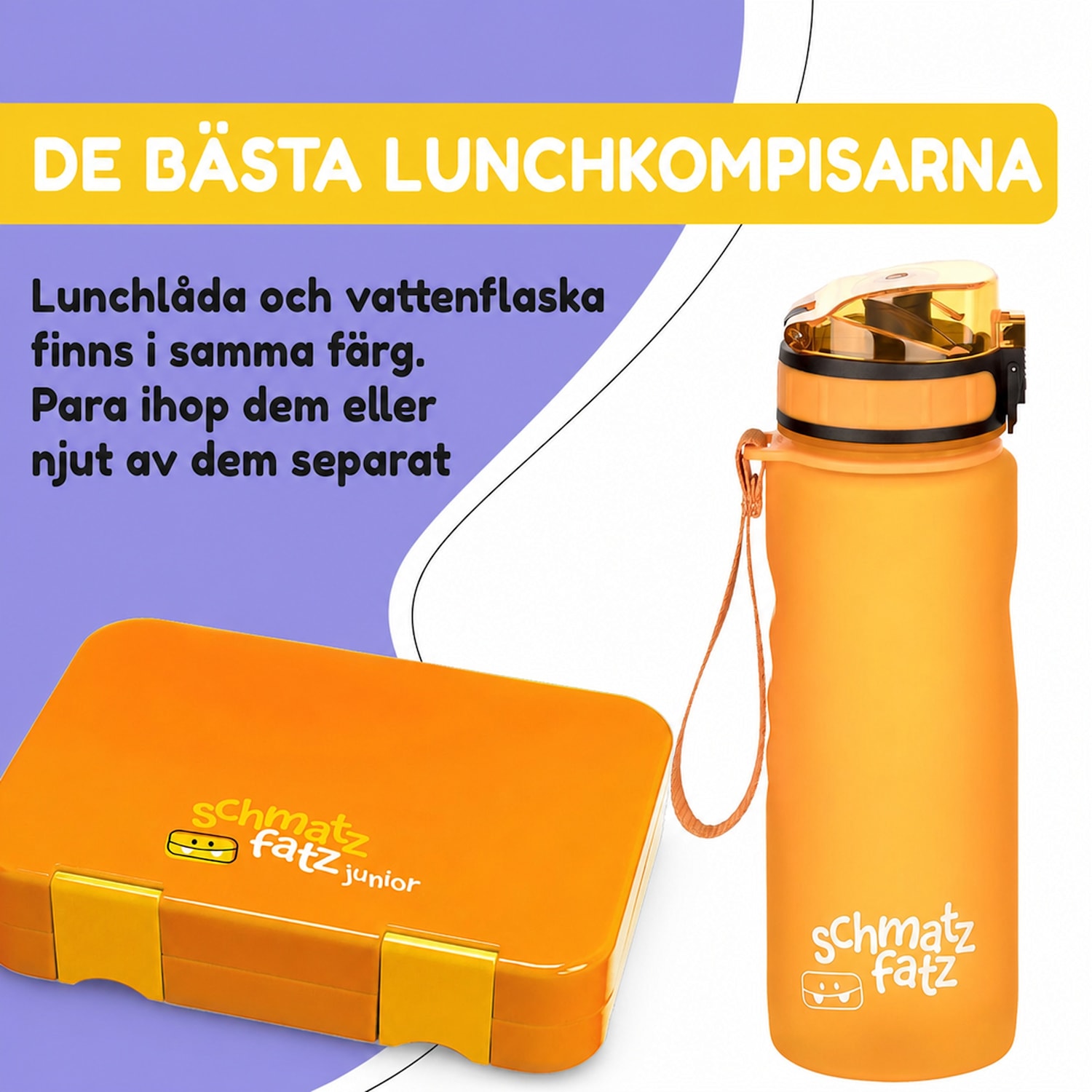 schmatzfatz Wakaba barnmugg 500 ml | Tritan | bärrem | BPA-fri 500 ml | Orange