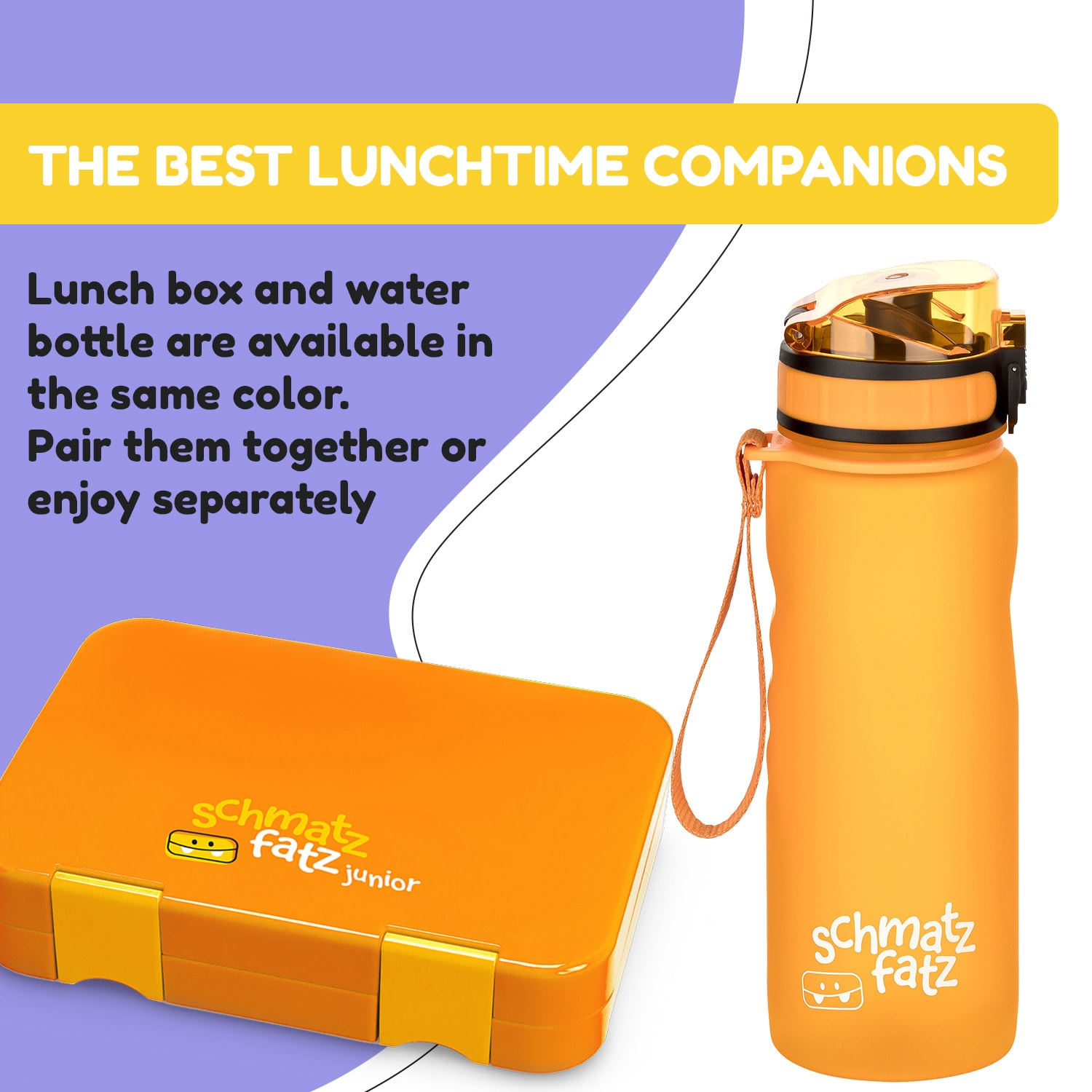 schmatzfatz, juomapullo, vesipullo, 500 ml, 24 cm, Tritan 500 ml | Oranssi