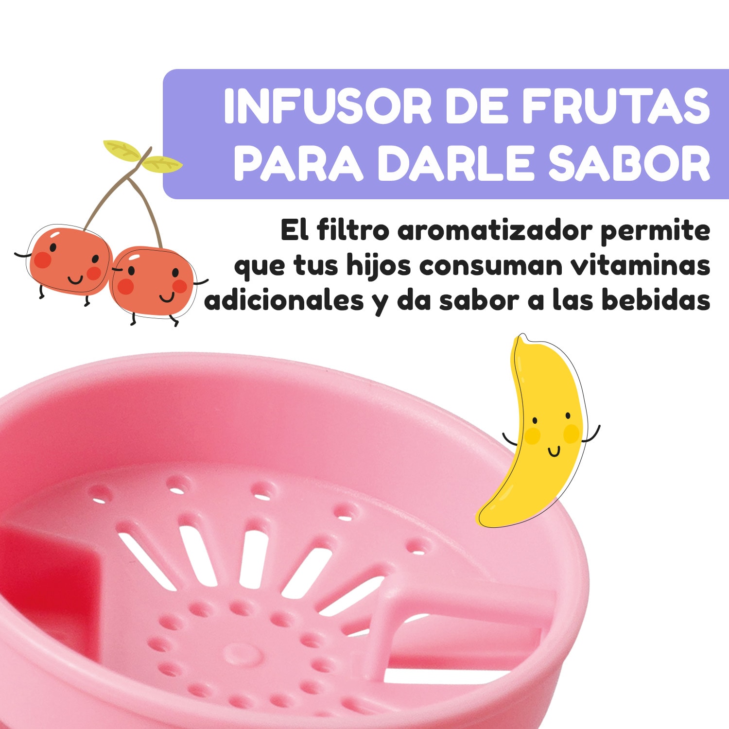 schmatzfatz botella deportiva 350 ml 24 cm Tritan 350 ml | Rosa Caramelo