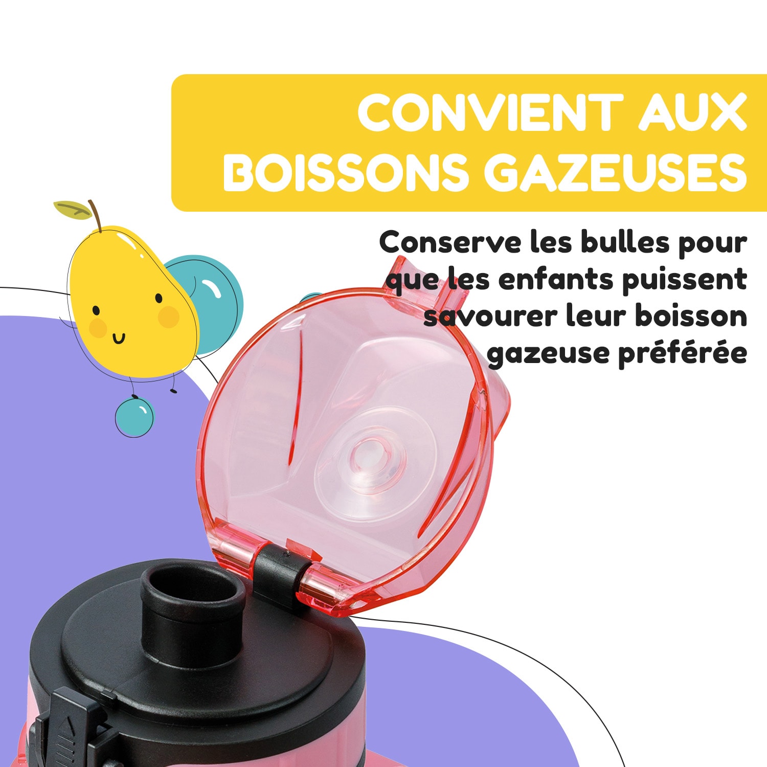 schmatzfatz drinkfles sportfles 350 ml 18 cm Tritan 350 ml | Candy Pink