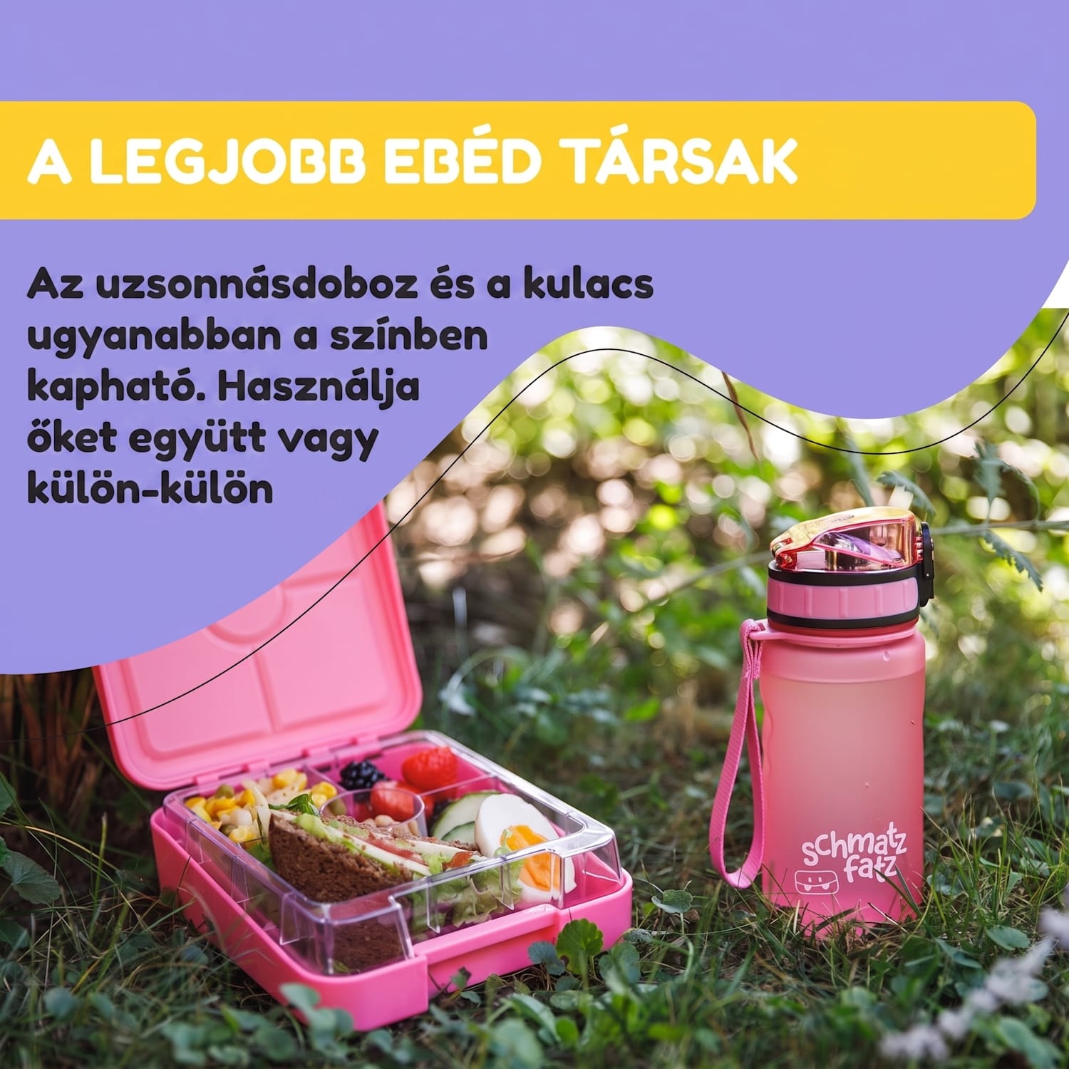 Schmatzfatz, ivópalack, sportpalack, 350 ml, 18 cm, Tritan 350 ml | Candy rózsaszín