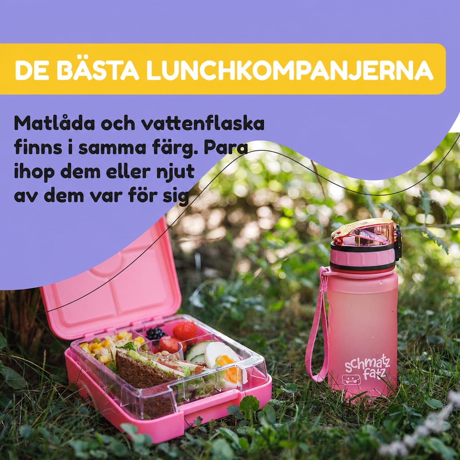 schmatzfatz Wakaba-drickflaska | 350 ml | Tritan | bärrem | BPA-fri 350 ml | Godisrosa