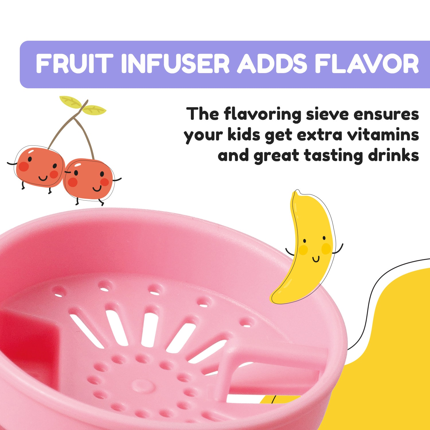 Schmatzfatz, sticlă de băut, sticlă sport, 350 ml, 18 cm, Tritan 350 ml | Roz Candy