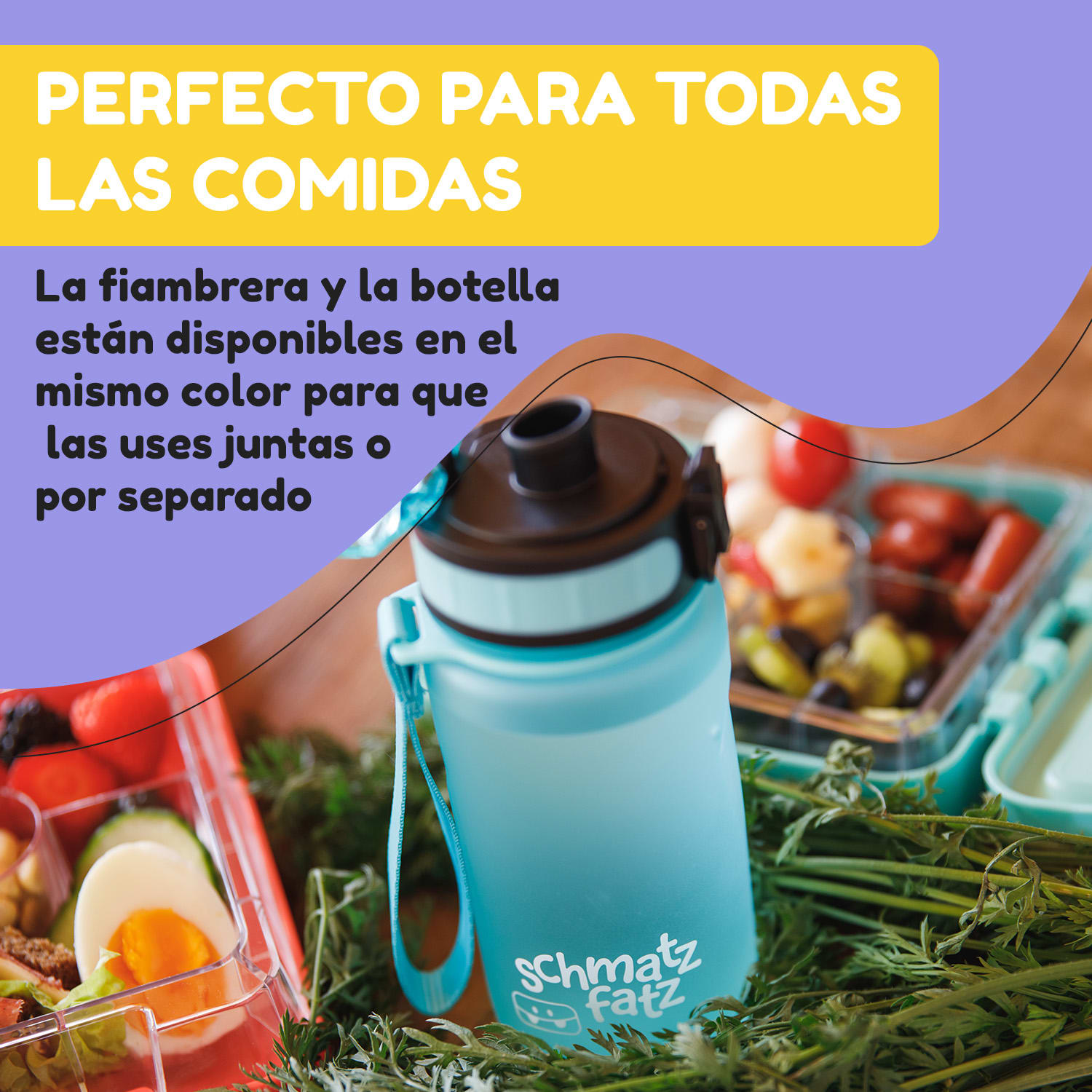 schmatzfatz botella deportiva 350 ml 24 cm Tritan 350 ml | Aguamarina