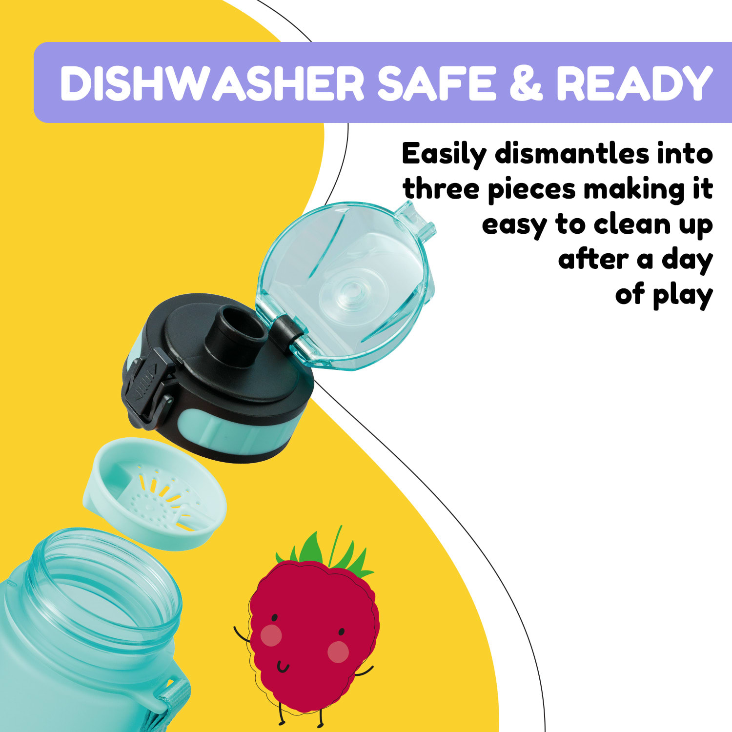 Schmatzfatz, sticlă de băut, sticlă sport, 350 ml, 18 cm, Tritan 350 ml | Aqua