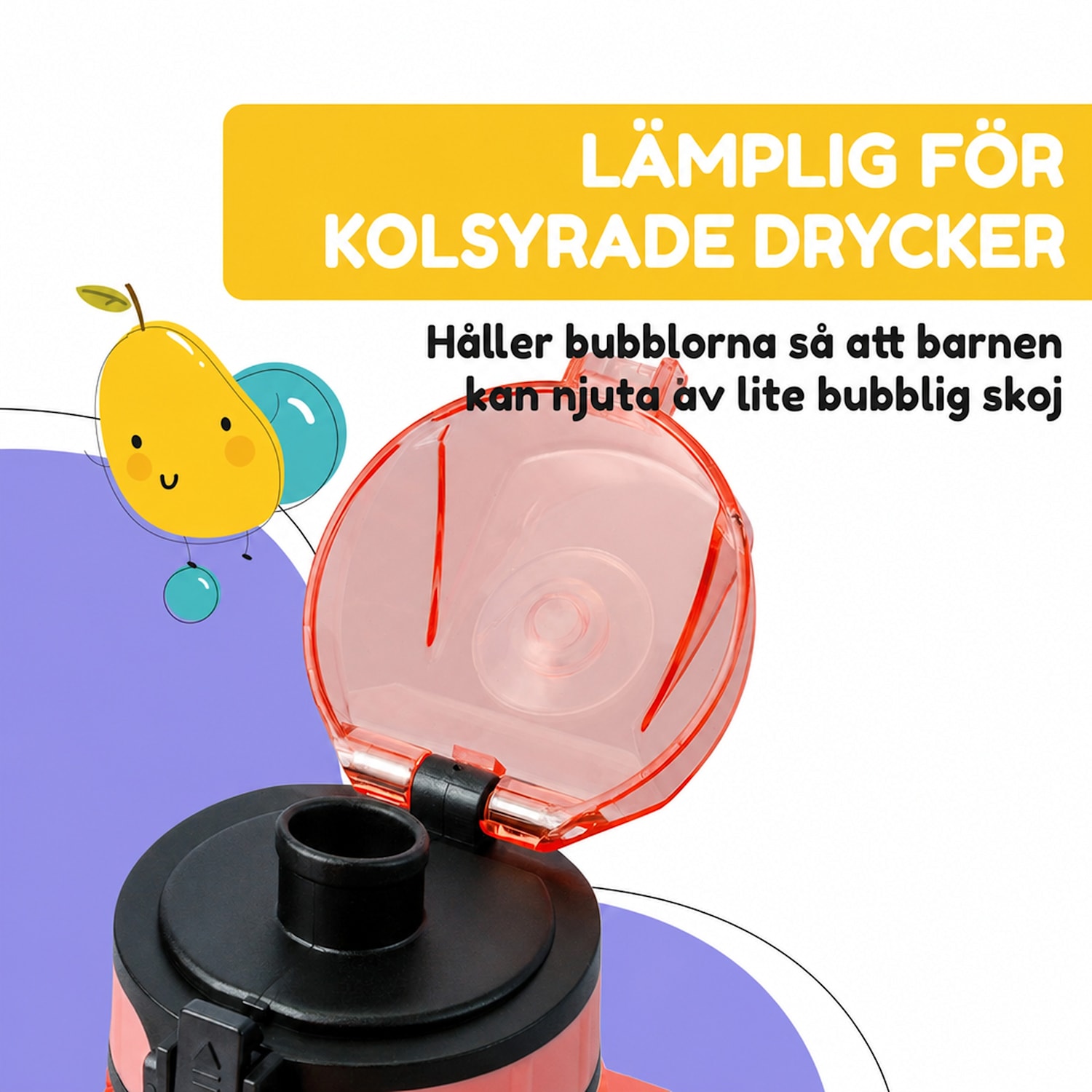 schmatzfatz Wakaba-drickflaska | 350 ml | Tritan | bärrem | BPA-fri 350 ml | Korallrosa