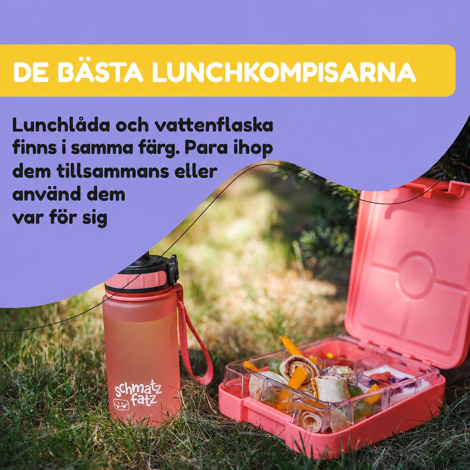 schmatzfatz Wakaba-drickflaska | 350 ml | Tritan | bärrem | BPA-fri 350 ml | Korallrosa