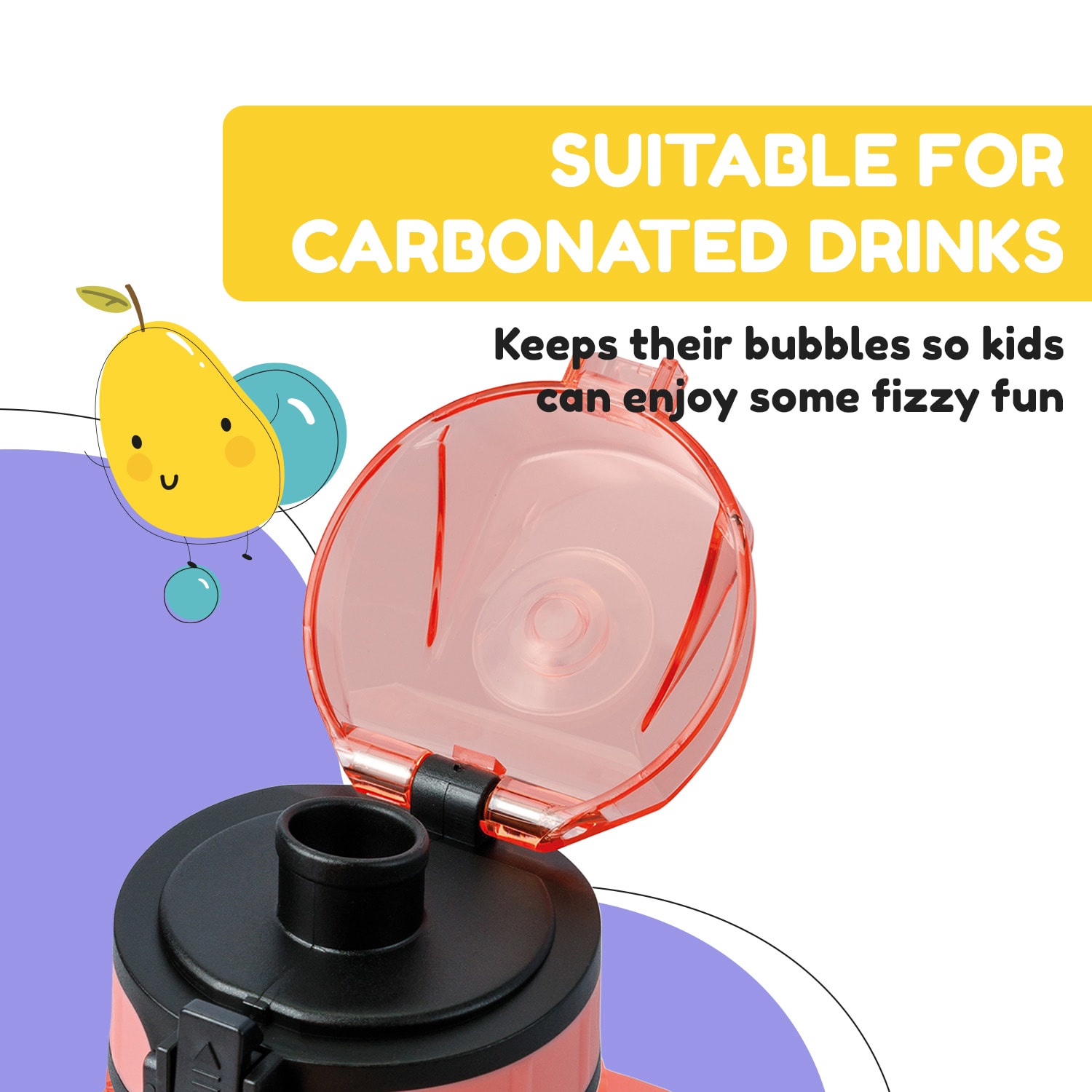 Schmatzfatz, láhev na pití, sportovní lahev, 350ml, 18cm, Tritan 350 ml | Korálově růžová