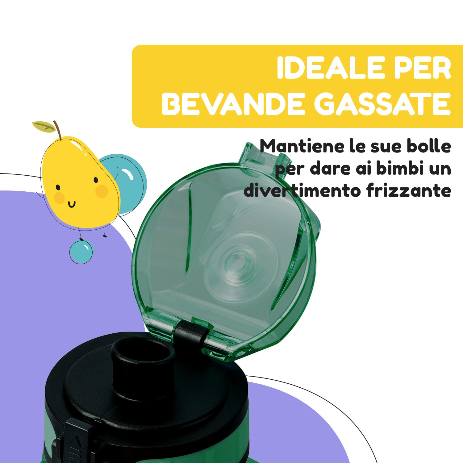 schmatzfatz, borraccia sportiva, 350 ml, 18 cm, tritan 