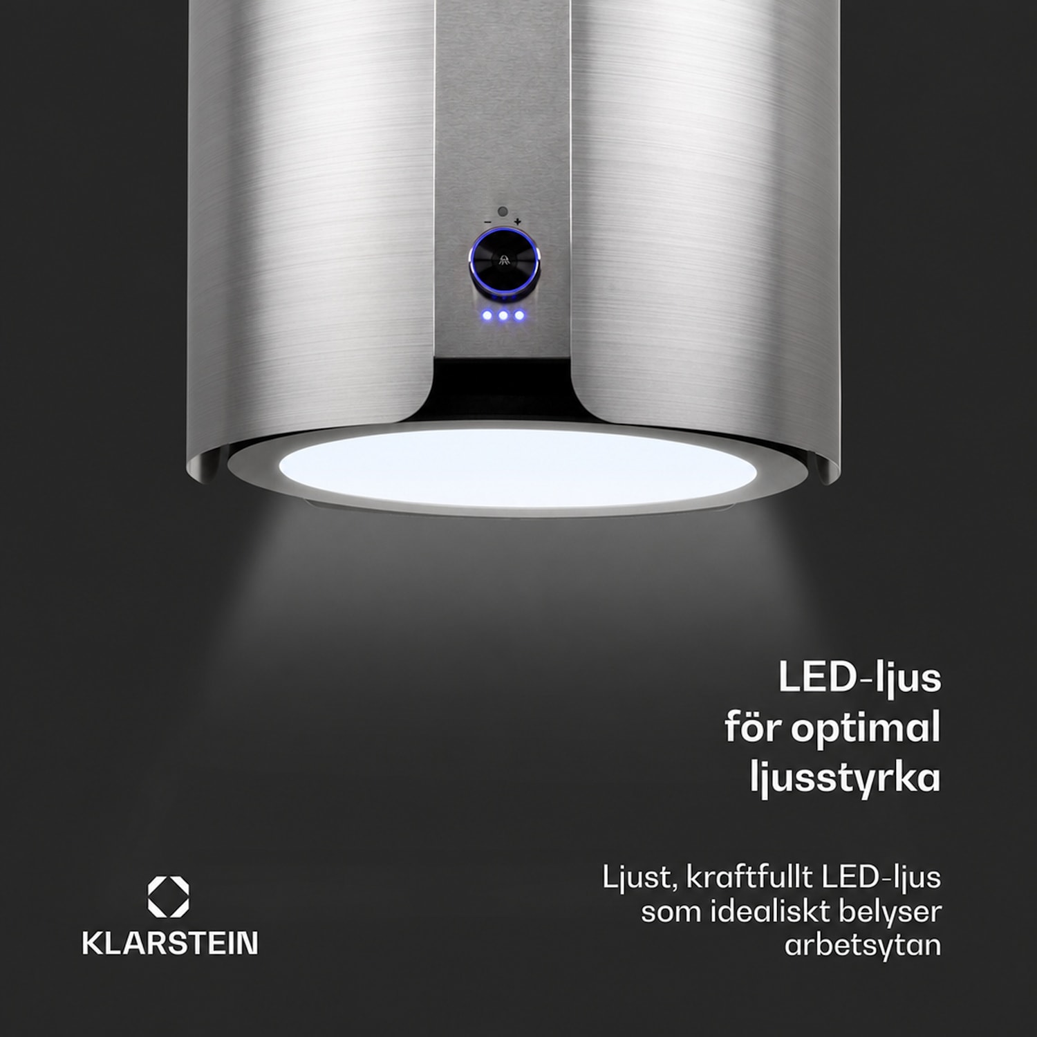 Skyfall ö-extraktor Ø45cm 413m³/h LED 45 cm | Silver