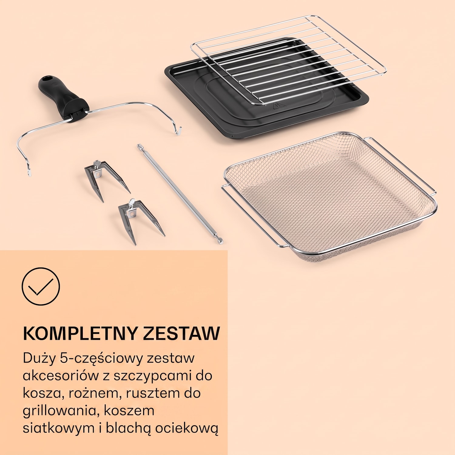 AeroVital Cube Chef, frytkownica beztłuszczowa, 1700 W, 14 l, 16 programów, kolor czarna Srebrny Metal