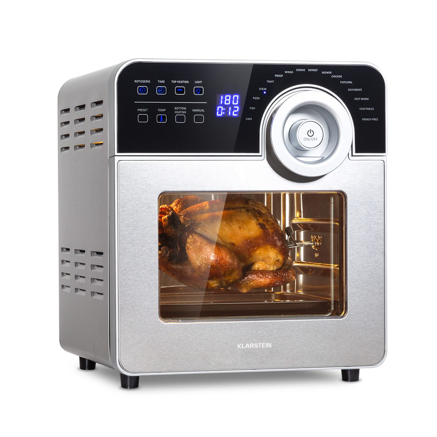 AeroVital Cube Chef Freidora de aire caliente  1700 W 14 L 16 programas Calor superior e inferior Plata Metálica