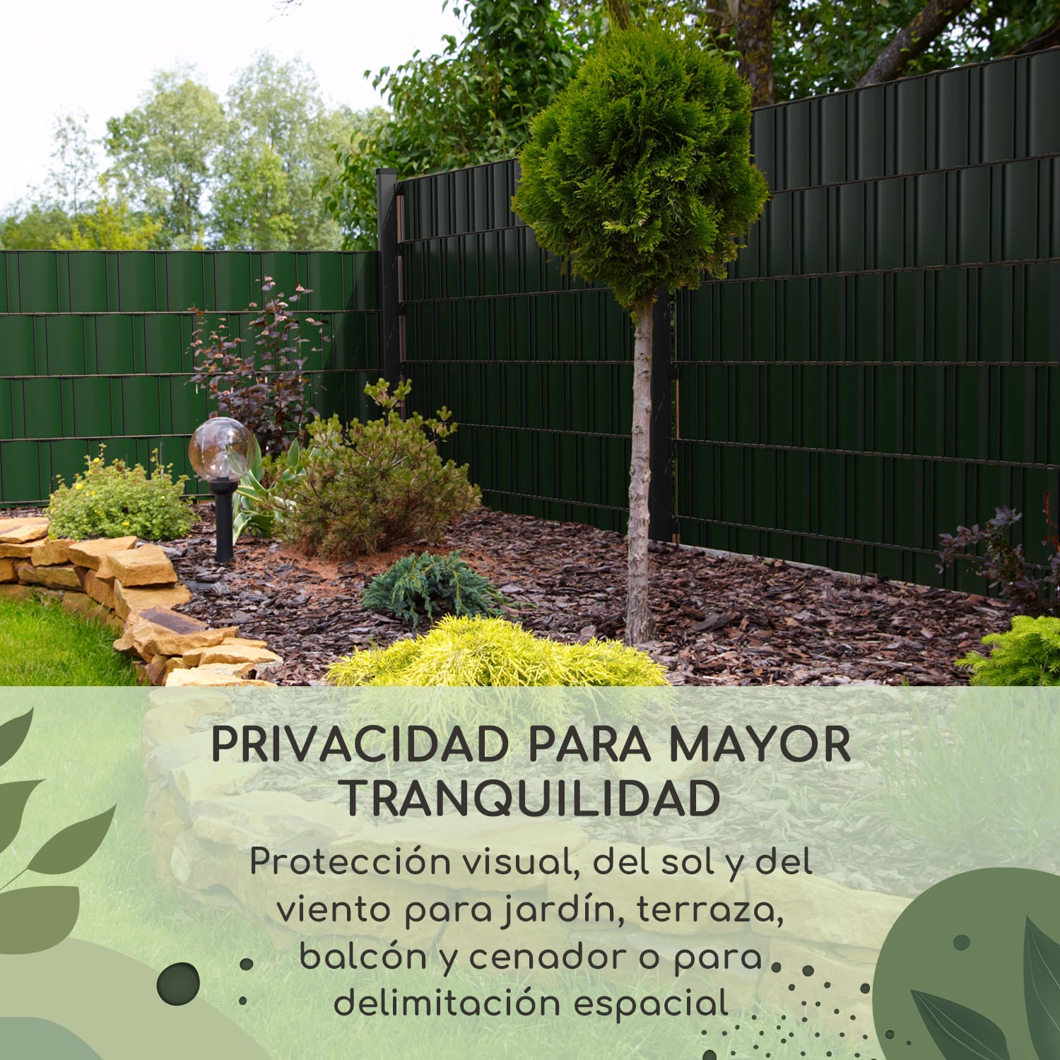 Tiras de protección visual para vallas plástico duro PVC 2,53 x 0,19 m 