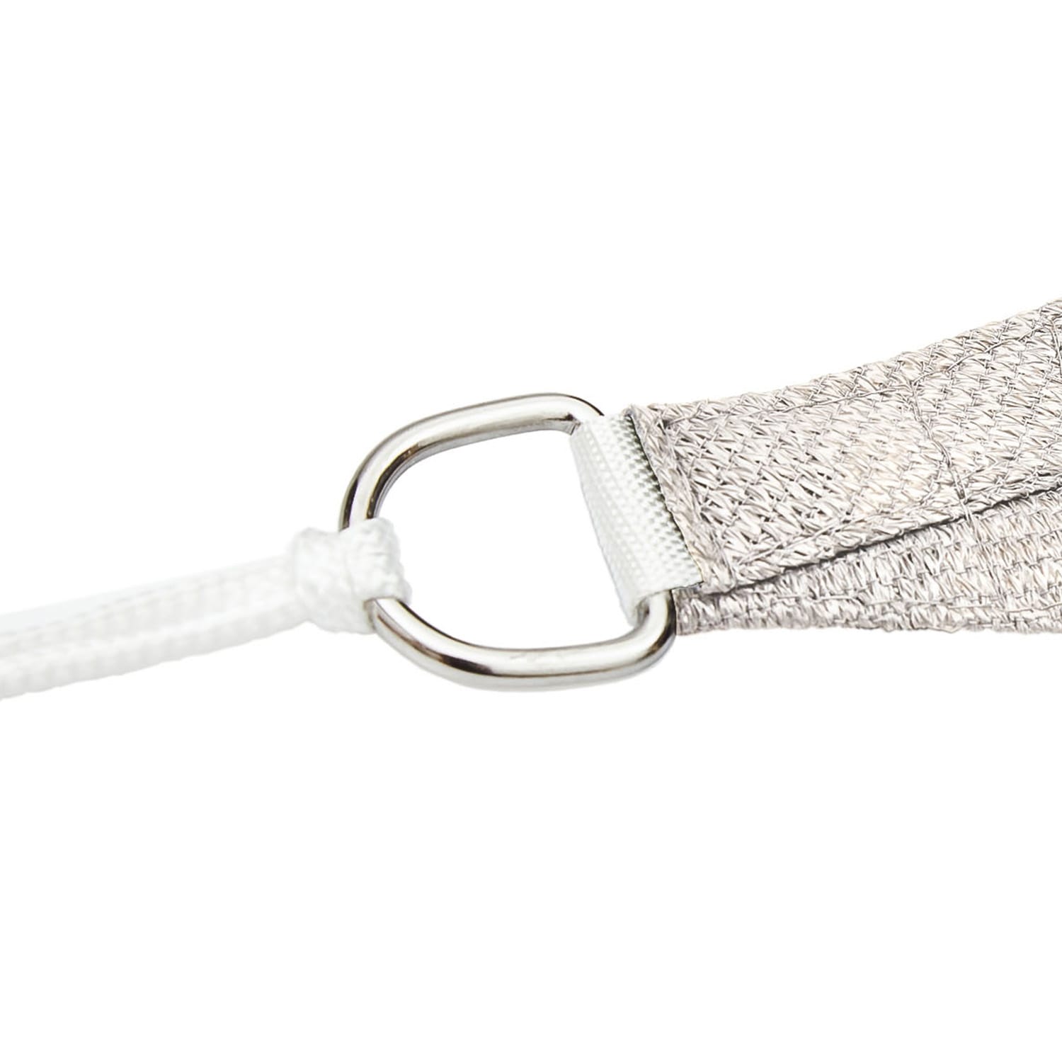 Obdĺžniková slnečná clona, 3 x 4 m, s upevňovacími okami, polyester, priedušná 3 x 4 m | Biela