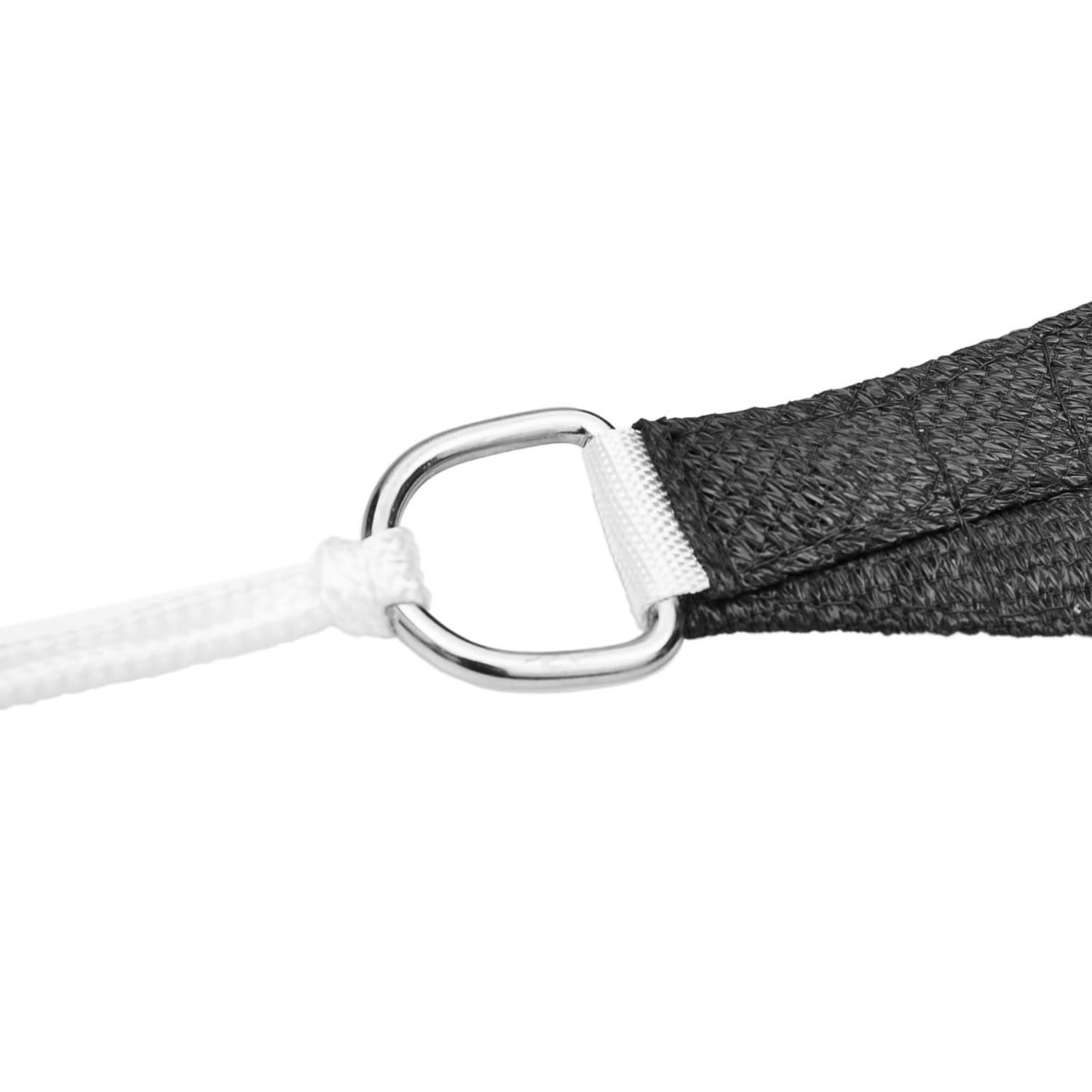 rechteckiges Sonnensegel 5x7 m Polyester luftdurchlässig 5 x 7 m | Dunkelgrau