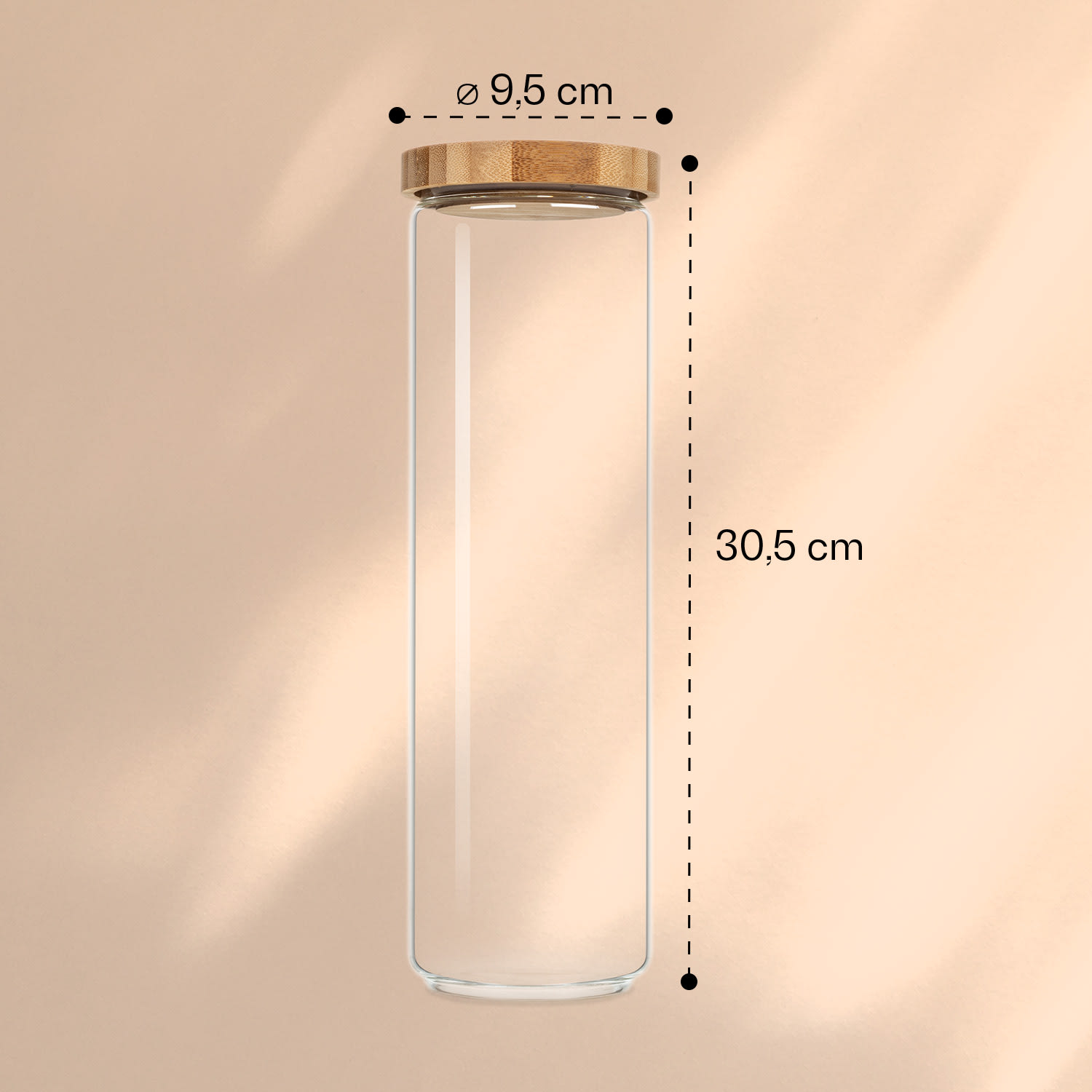 Bocal empilable avec couvercle en bambou 1 700 ml empilable hermétique 