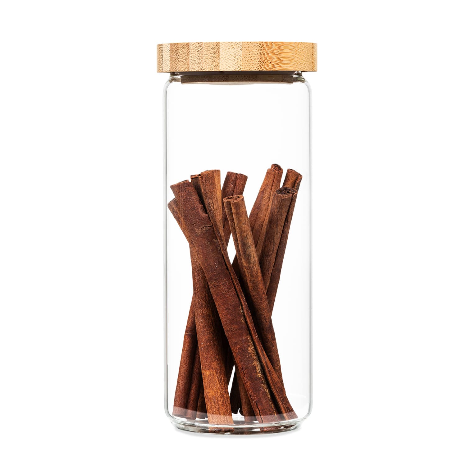 Съд за съхранение, с бамбукова запушалка, 800 мл, плътно затваряне 