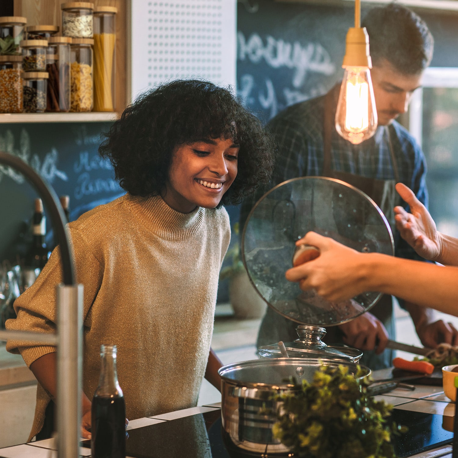 Stapelbare pot met bamboe deksel 580 ml stapelbaar luchtdicht 580 ml
