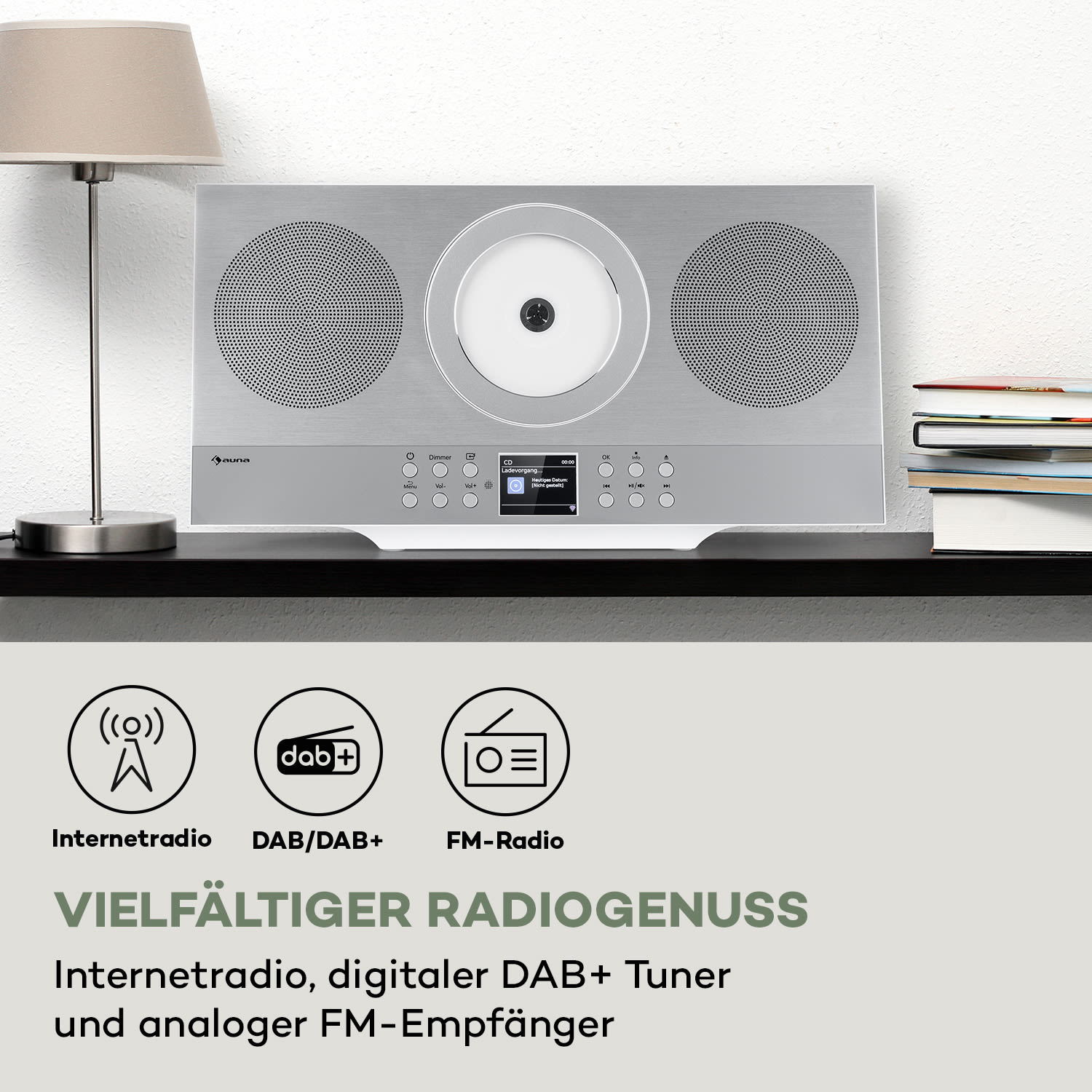 Silver Star CD-HiFi-Receiver Verstärker Internet/DAB+/FM-Radio CD-Player WiFi 