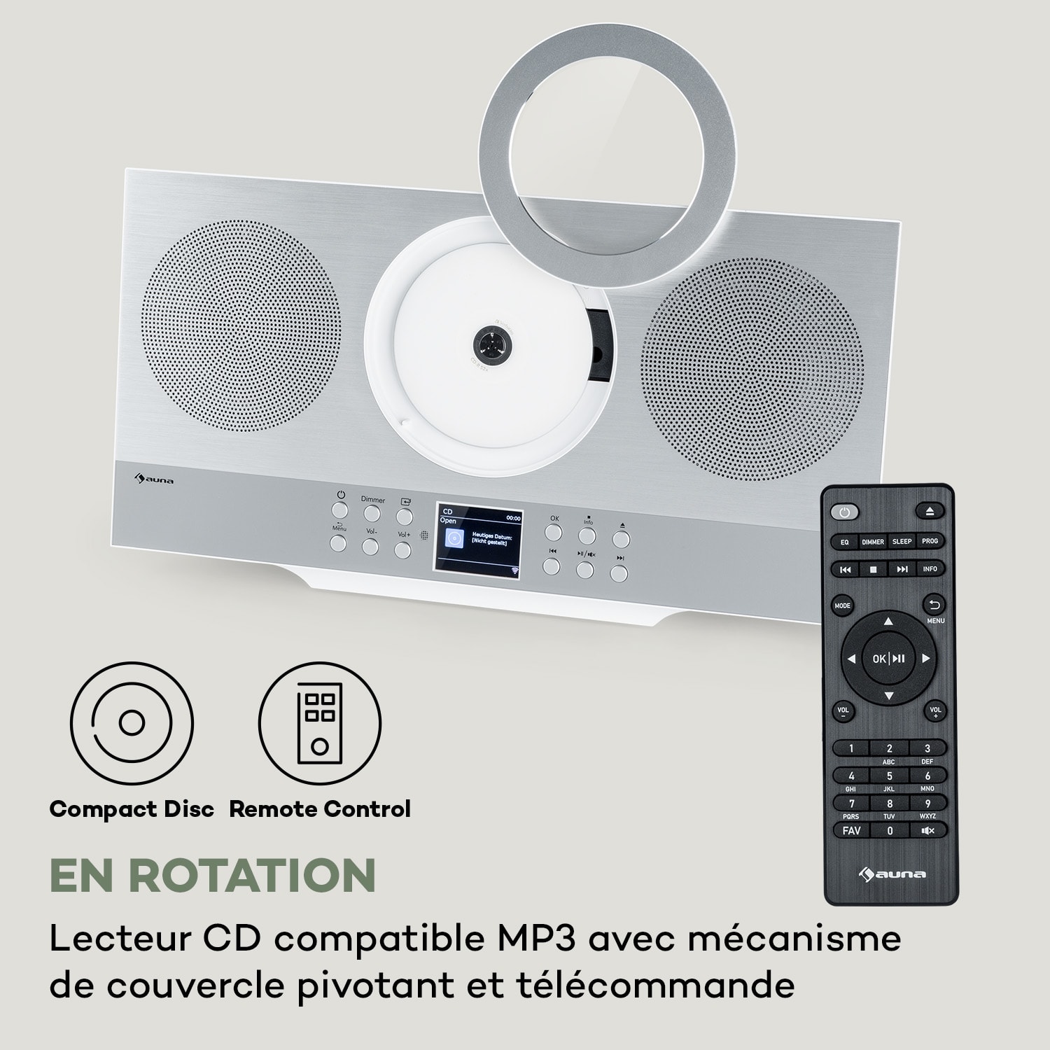 Silver Star CD HiFi Amplificateur Récepteur radio Internet/DAB+/FM lecteur CD WiFi