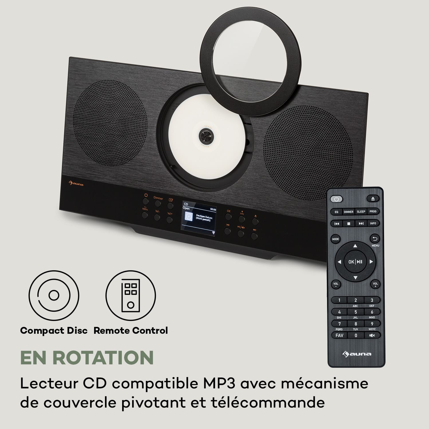 Black Star cd HiFi receiver versterker internet/DAB+/FM radio cd-speler WiFi 