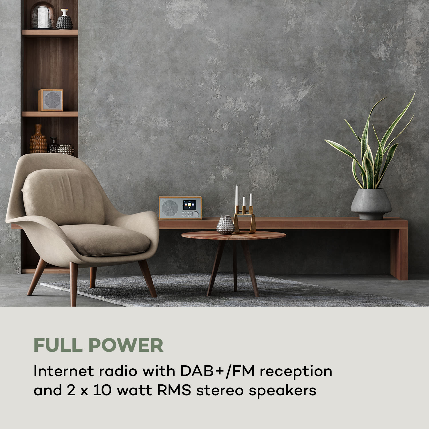 Silver Star Mini Two, internetové DAB+/FM rádio, WiFi, BT, TWS reproduktor Brestová