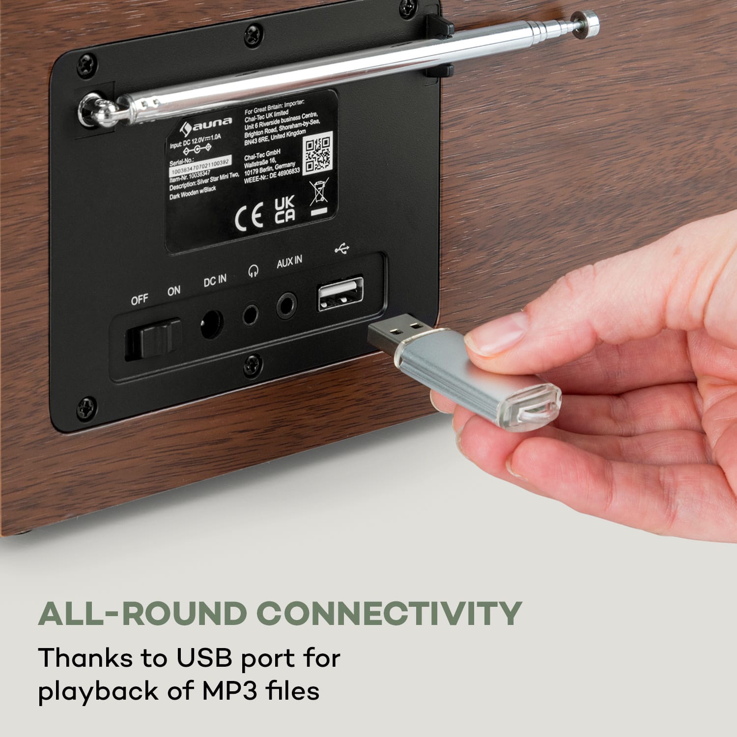 Silver Star Mini Internet DAB +/- UK radio, WiFi, BT, USB, kontrola aplikacija