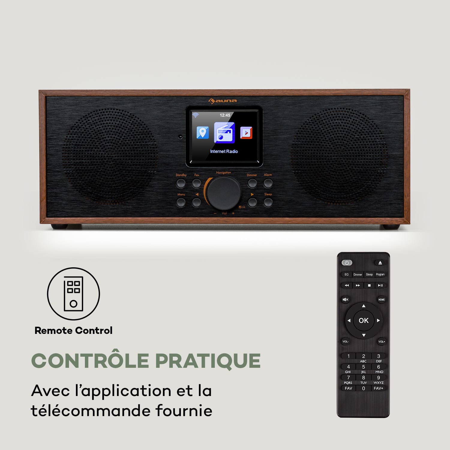 Silver Star Radio Internet stéréo DAB+/FM Radio BT USB contrôle par appli 