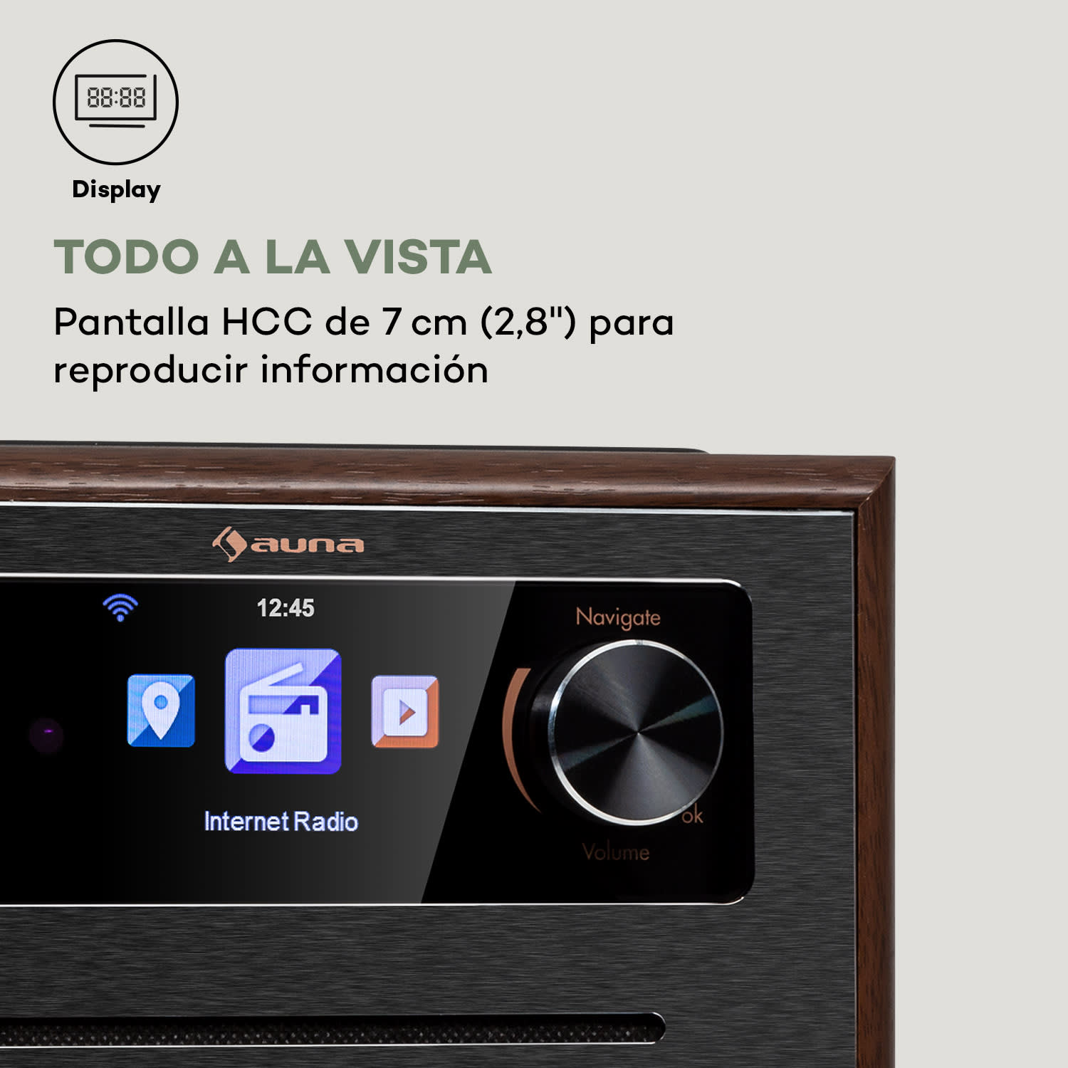 Radio Silver Star CD Cube Bluetooth HCC Display negro