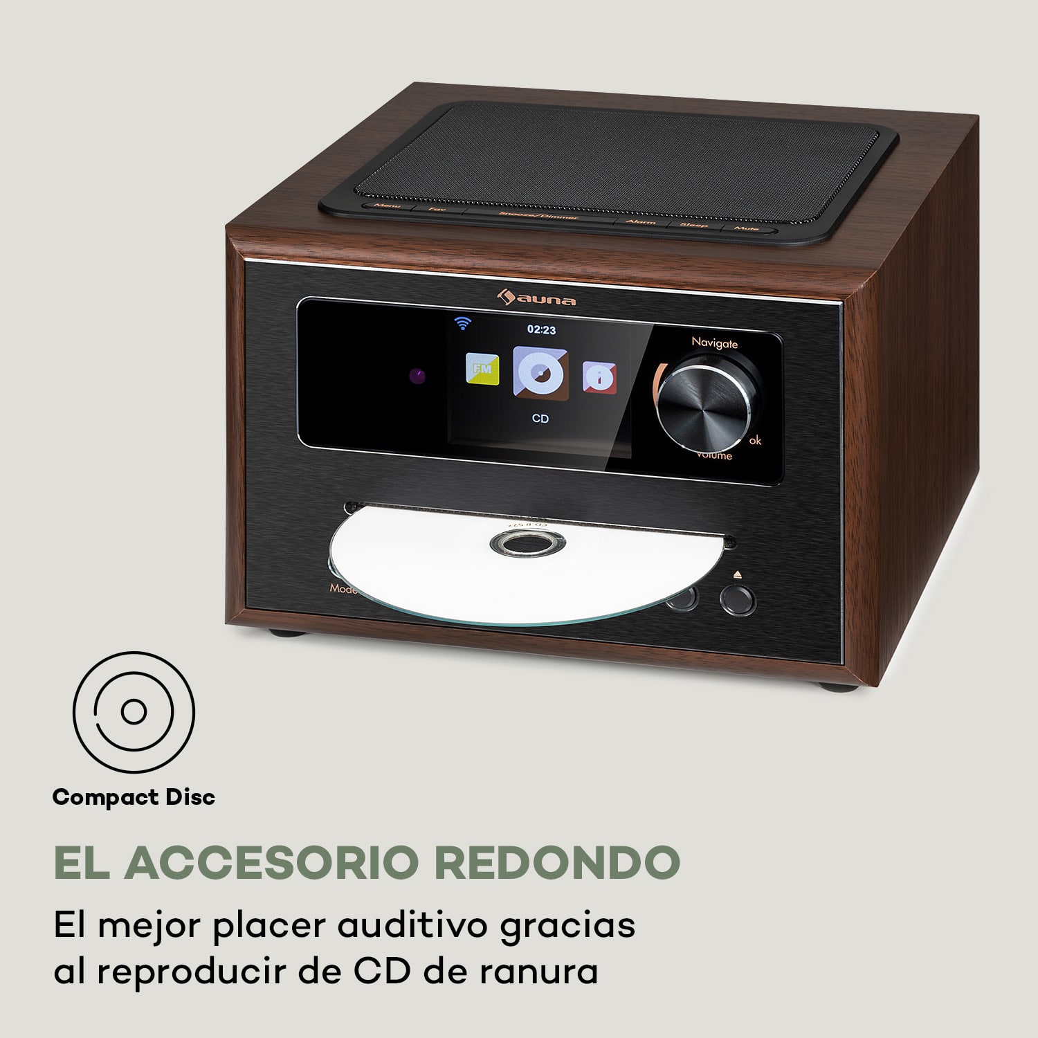 Radio Silver Star CD Cube Bluetooth HCC Display negro